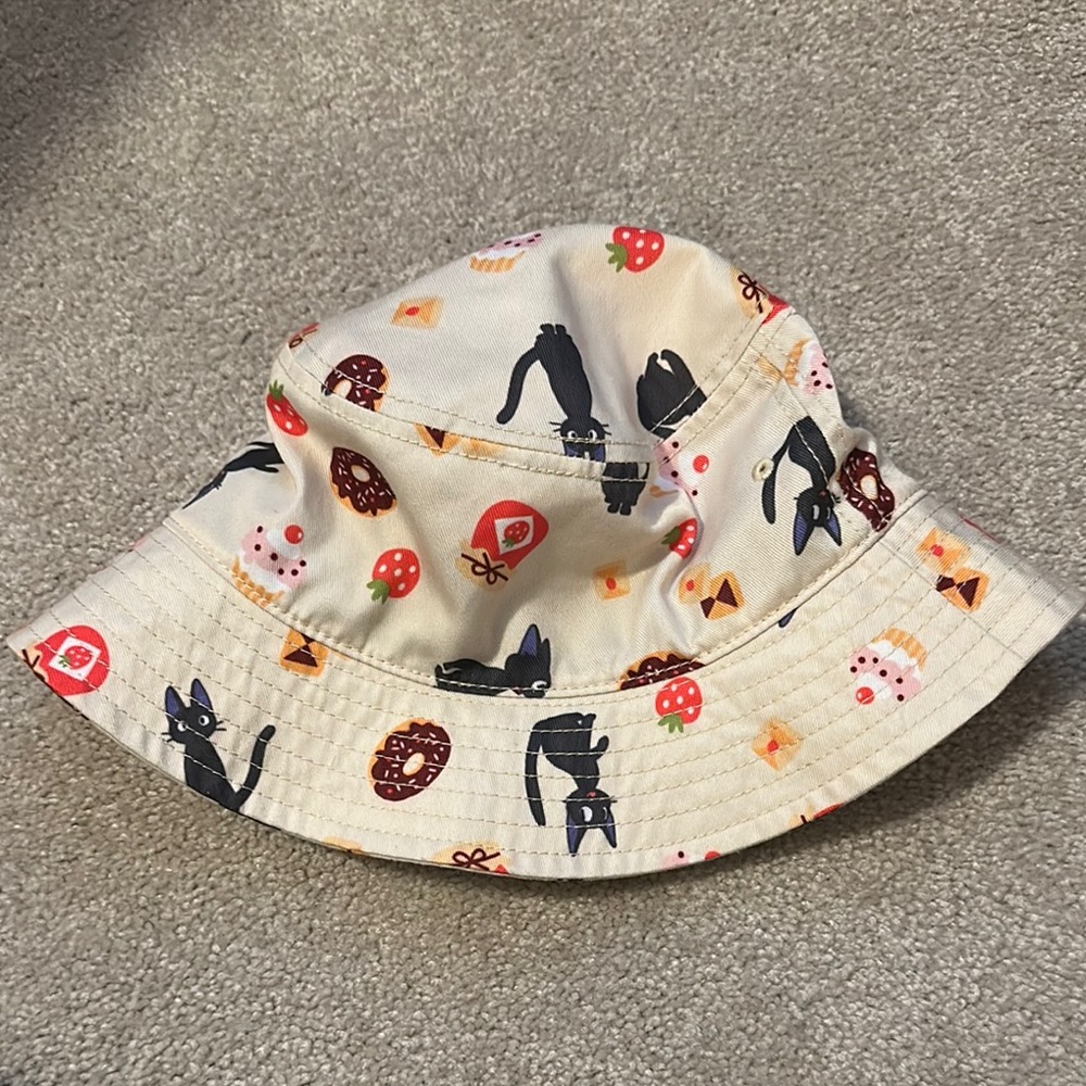 Cute Cat Print Bucket Hat